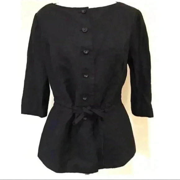 Liz Claiborne Blazer Petite Size 10 Belted Jacket - Picture 3 of 8